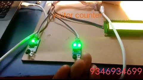 automatic light on and off based on visitor  ||| visitor counter using ardunio ||IoT