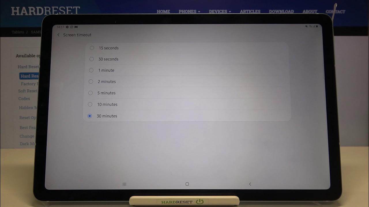 How to Change Screen Timeout on Samsung Galaxy Tab S6 Lite Manage