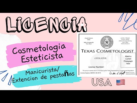 Video: ¿Se transfiere la licencia de esteticista al estado?