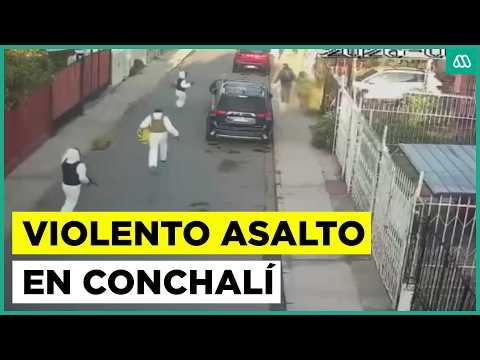 Violento asalto a sucursal bancaria en Conchalí: seis delincuentes amenazaron con armas a trabajadores