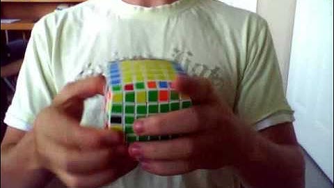 solving a 7x7 v-cube