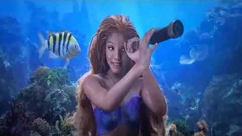 The Little Mermaid 2023- First meeting between Ariel the mermaid princess and prince Eric in Atlanti