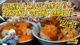 KUAHNYA KALDU BANGET!! BAKSONYA DAGING BANGET!! BAKSO BANG FERI!!