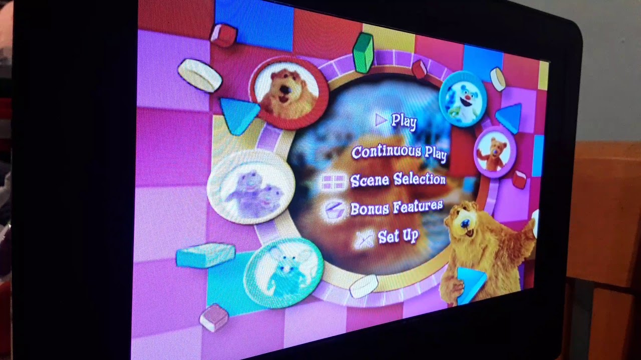 Bear inthe Big Blue House Shapes Sounds & Colours with Bear DVD Menu