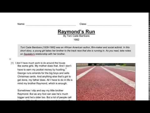Vídeo: Quin és el tema de Raymond's Run?