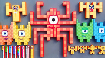 Looking for Numberblocks NEW 100 21 Puzzle Tetris Shape | ASMR chirping of birds