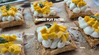 Mango Puff Pastry 🥭 Bake With Me
