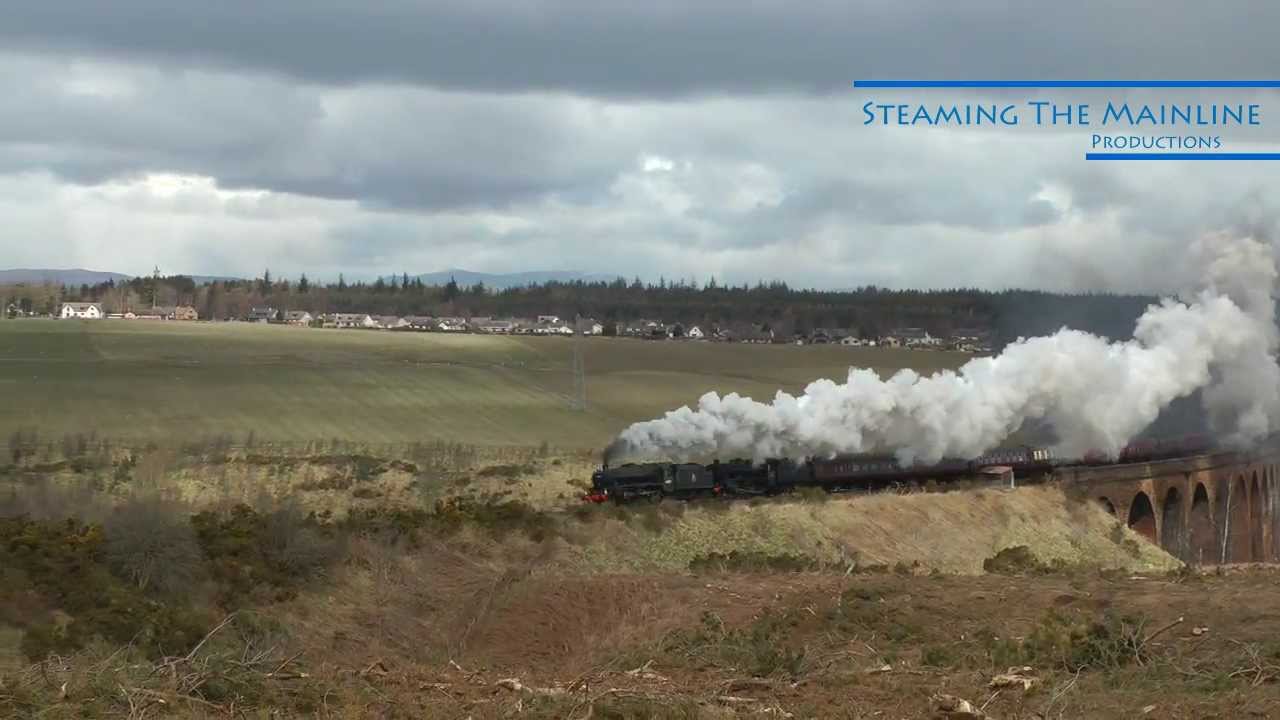 44871 & 45407 Raise The Echoes on the Highland Mainline - The Great Britain VI