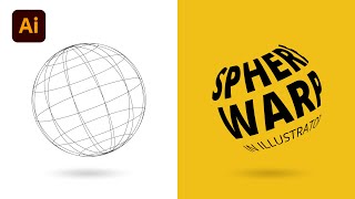 Warp Text To 3D Sphere Shape In Adobe Illustrator  Graphic Design Tutorial