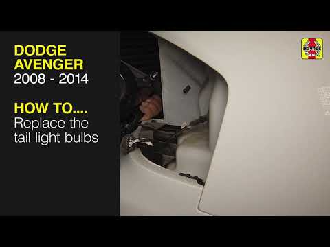 How to Replace the tail light bulbs on the Dodge Avenger 2008 - 2014