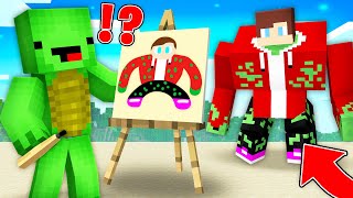 Mikey DREW a MUTANT of JJ And it HAPPENED in Minecraft Maizen