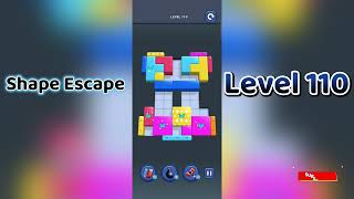 🔥 Shape Escape Level 110 Walkthrough | Can You Solve It 🧠💥