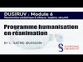 Module 6  programme dhumanisation en ranimation