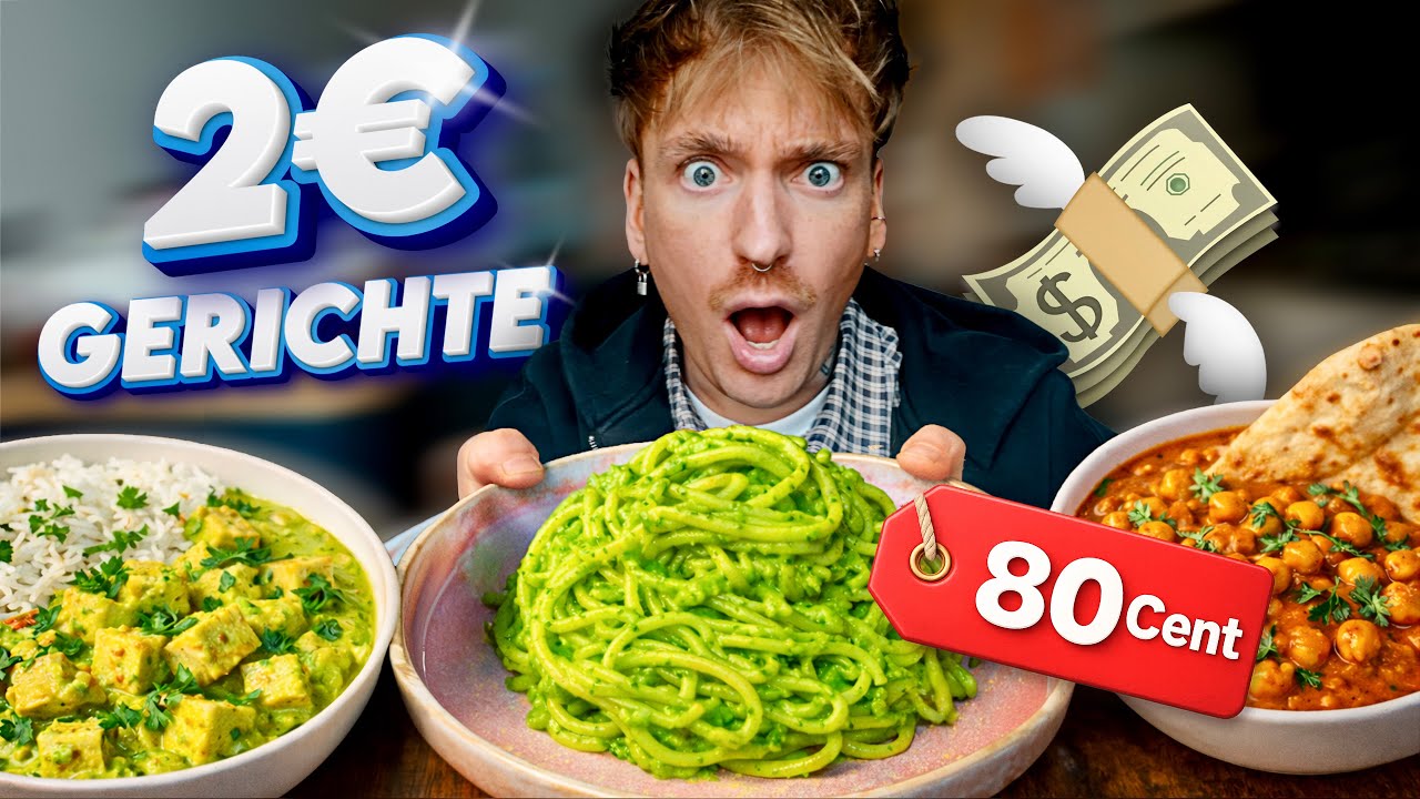 Ich teste Gerichte für unter 2€! (teilweise 80cent 😳)