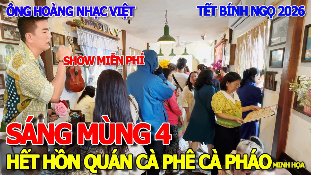 KHÔNG THỂ TIN NỔI QUÁN CÀ PHÊ CÀ PHÁO ĐÀM VĨNH HƯNG SÁNG MÙNG 4 KHAI TRƯƠNG & CẢNH COI SHOW MIỄN PHÍ