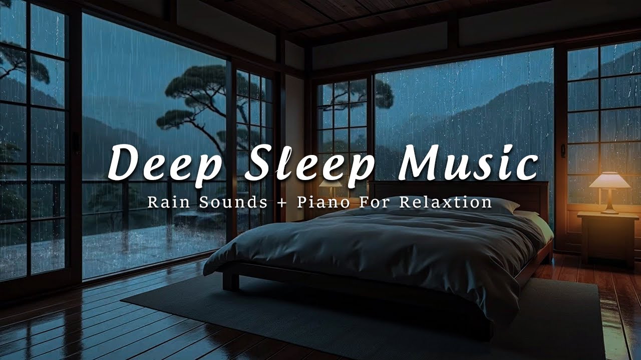 FALL INTO SLEEP INSTANTLY – Relaxing Piano & Rain Sounds for Instant Stress Relief and Deep Sleep