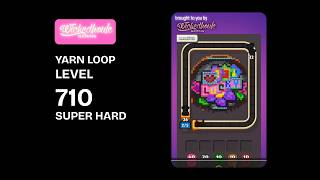Yarn Loop Level 710 Super Hard Walkthrough | Easy Solution