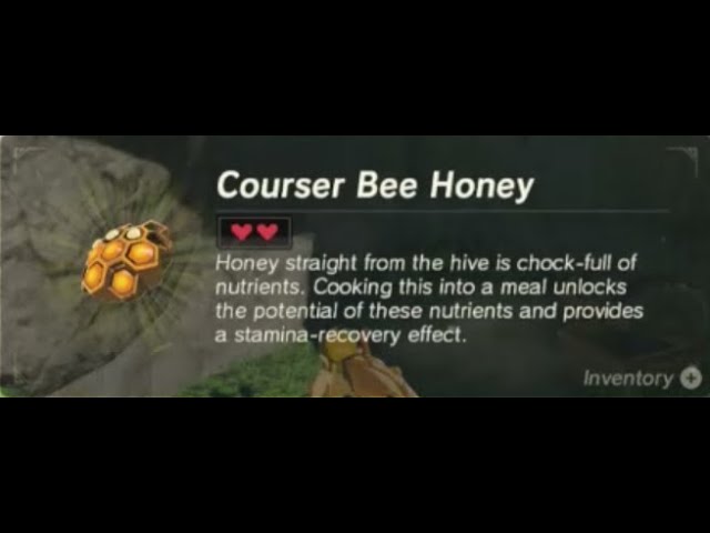 Zelda: Breath of the Wild - Courser Bee Honey recipe from Tips of