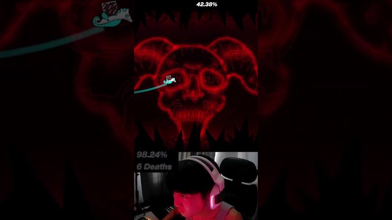 When a noob tries SLAUGHTERHOUSE....  #extremedemon #slaughterhouse  #geometrydash