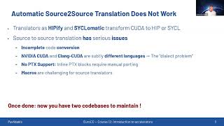 7. SCALE: a Cross Vendor extension of the CUDA Programming Model for GPUs - M. Pavlidakis, Scale