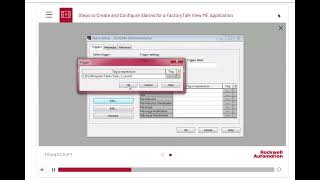 FactoryTalk View ME Alarms Setup screenshot 3