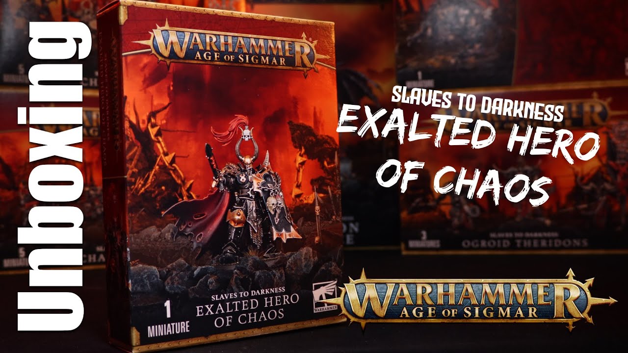 Unboxing Exalted Hero Of Chaos Slaves to Darkness Warhammer Age of Sigmar