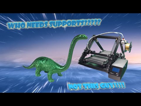 Who Needs Supports?  Printing a Brontosaurus with the Creality 3DPrintMill