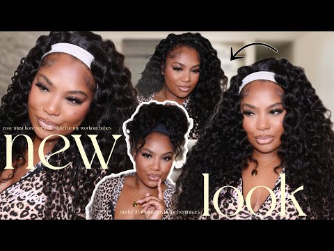 Protect Your Edges: 2-IN-1 SWITCH HEADBAND Wig For Gym to Office in 2 Mins! | Klaiyihair