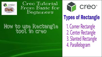 [S-4] How to use Rectangle tool in creo | Creo Tutorial form Basic for Beginner|Perfect Cad Service