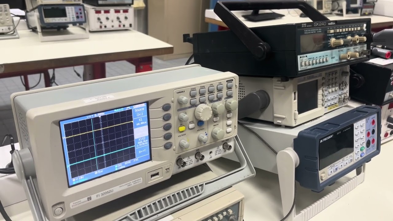 Savoir manipuler un GBF et l'oscilloscope.