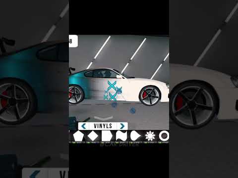 🥶DRIFT LIVERY DESIGN TUTORIAL FOR TOYOTA SUPRA IN CAR PARKING MULTIPLAYER NEW UPDATE 💀#shorts