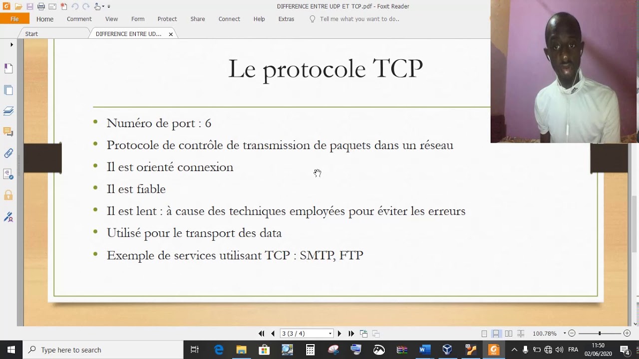 Différence entre les protocoles UDP et TCP - YouTube