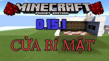 Minecraft PE 0.15.1 Redstone Tutorial: Cách làm cửa BÍ MẬT Dễ hiệu ứng ĐẸP