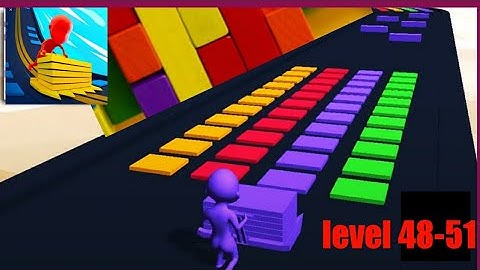 Stack colors 3d gameplay level 48-51 Walkthrough iOS, Android #2416