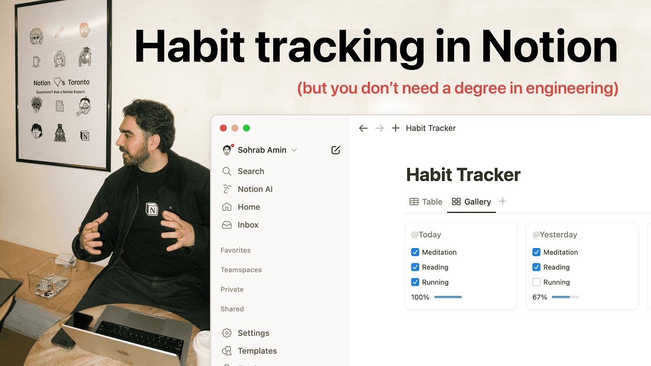 Build a simple habit tracker in Notion (Easy) - YouTube