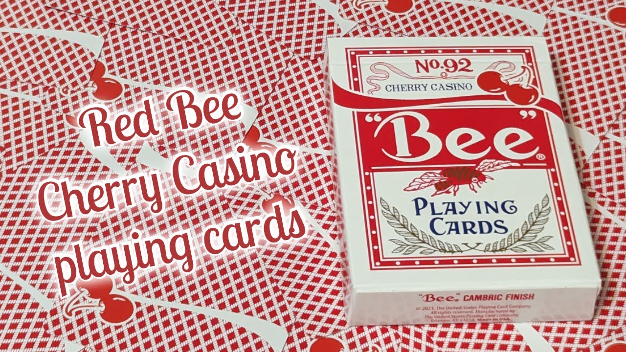 Daily deck review day 202 - Red Cherry Casino Bee playing cards