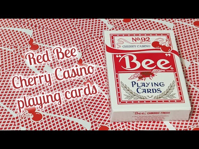 Daily deck review day 202 - Red Cherry Casino Bee playing cards
