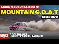 Maruti suzuki alto k10  mountain goat season 2  8 passes in 24 hours record  evo india