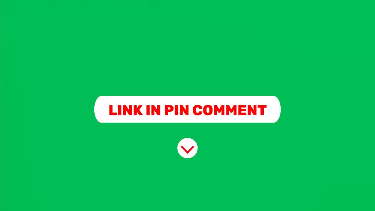 Link in Pin Comment Button Animation | 4K | Global Kreators