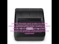 Portable label printer for mobile policing systems/utility meter reading systems/mobile office