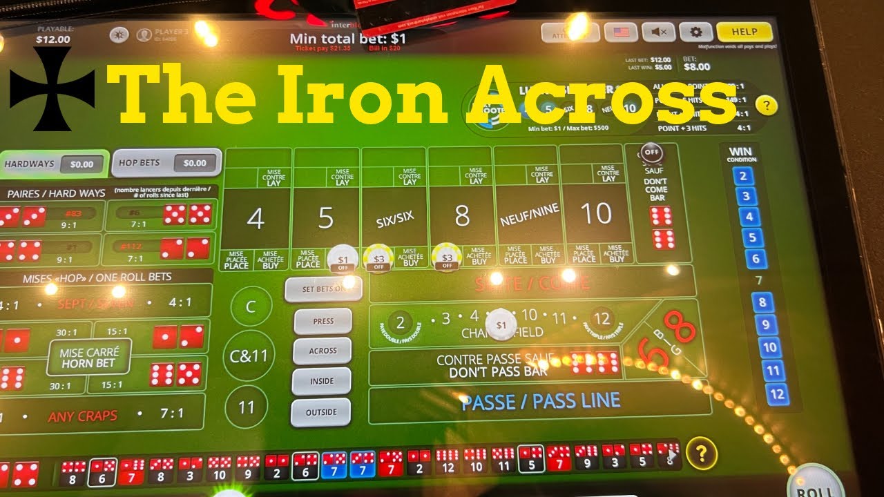The Iron A-Cross strategy on bubble craps 