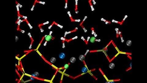 Hydration of a bioactive glass surface