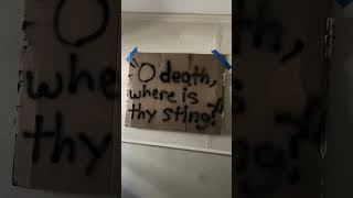 “O death, where is thy sting?” #poetry #contemporary #abstractart #shorts