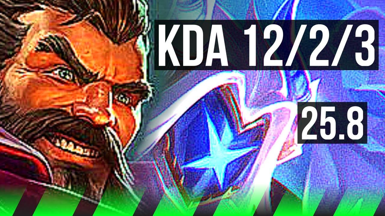 GRAVES vs KINDRED (JGL) | 12/2/3, Dominating | KR Grandmaster | 25.8