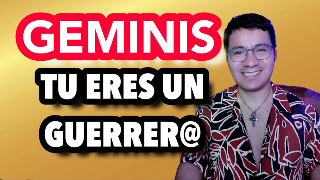 GÉMINIS ♊️ EN ESTA VIDA PRIMERO ERES TU 🙏🏾👑 AMOR CON AMOR SE PAGA - YouTube
