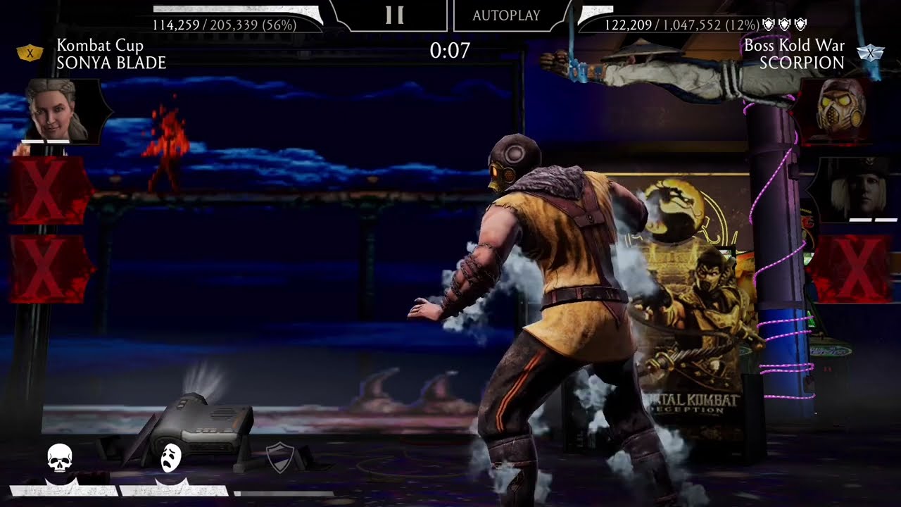 Another Scorpion Fatal Klassic Tower Glitch (KCSB Is Too Scared To Fight) - Mortal Kombat Mobile