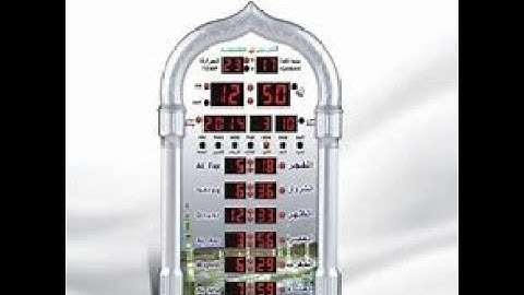 DIY Arduino Mosque Clock: Modernizing Traditional Timekeeping😍😍😍