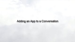 Adding an App to an Oracle Social Network Conversation (Release 10) screenshot 4