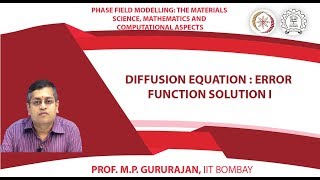 Diffusion equation : Error function solution I