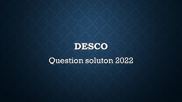 Desco question solution 2022, ডেসকো  প্রশ্ন ও উত্তর ২০২২, desco job preparation